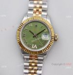 (TWS) AAA Replica Rolex Datejust I Olive Green Dial VI Diamond 28mm